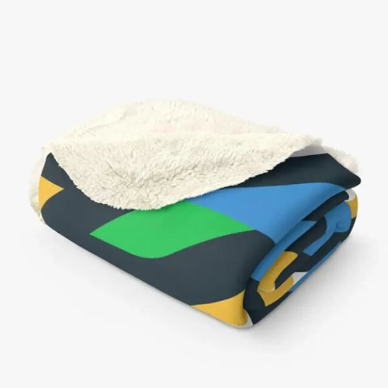 Personalized Christmas Gingerbread Grandma Quilt/Fleece Throw Blanket - Up to 10 Grandkids - Christmas Gift Idea For Grandma - This Grandma Belongs To