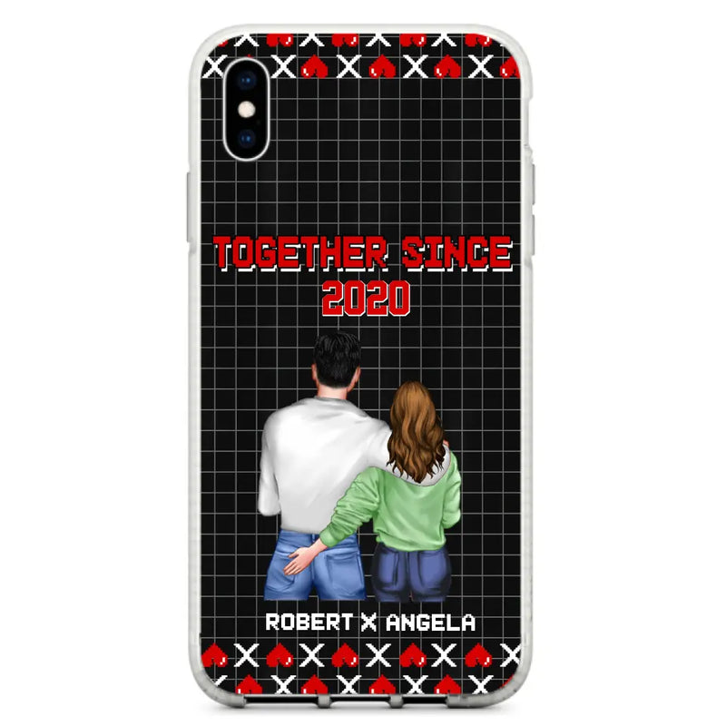 Custom Personalized Couple Phone Case - Gift Idea For Couple/Valentines Day - Together Since 2020 - Case For iPhone/Samsung