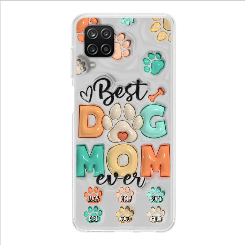 Personalized Dog Mom/Dad Phone Case - Gift Idea For Dog Owners/Lovers - Up to 6 Paws - Best Dog Mom Ever - Case For iPhone/Samsung