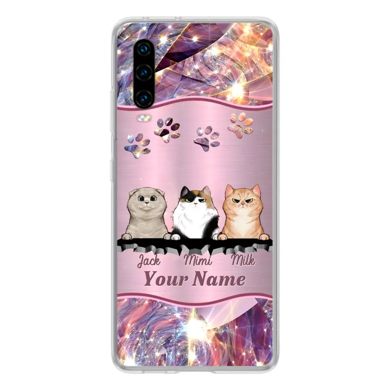 Personalized Cats Phone Case - Gift Idea For Cat Lover - Up to 3  Cats - Cases For Oppo/Xiaomi/Huawei
