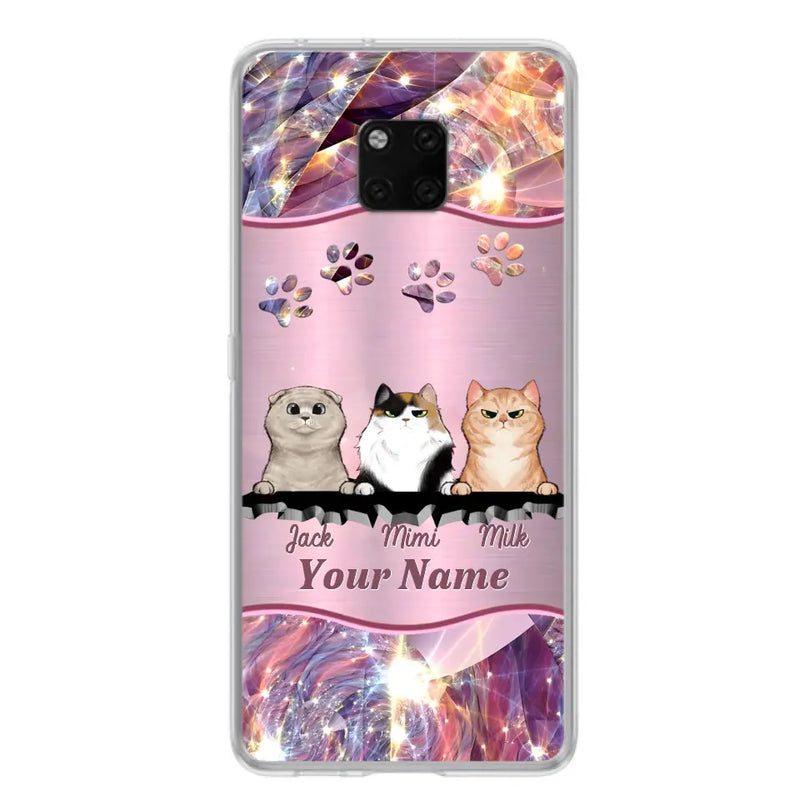 Personalized Cats Phone Case - Gift Idea For Cat Lover - Up to 3  Cats - Cases For Oppo/Xiaomi/Huawei