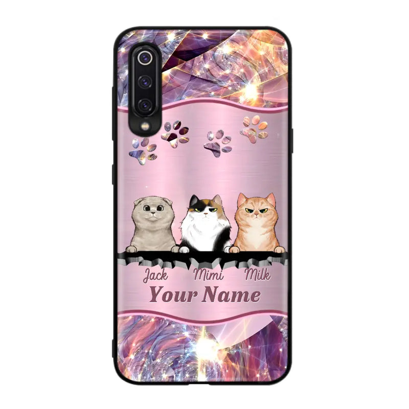 Personalized Cats Phone Case - Gift Idea For Cat Lover - Up to 3  Cats - Cases For Oppo/Xiaomi/Huawei