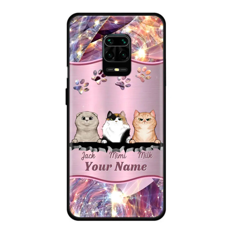 Personalized Cats Phone Case - Gift Idea For Cat Lover - Up to 3  Cats - Cases For Oppo/Xiaomi/Huawei