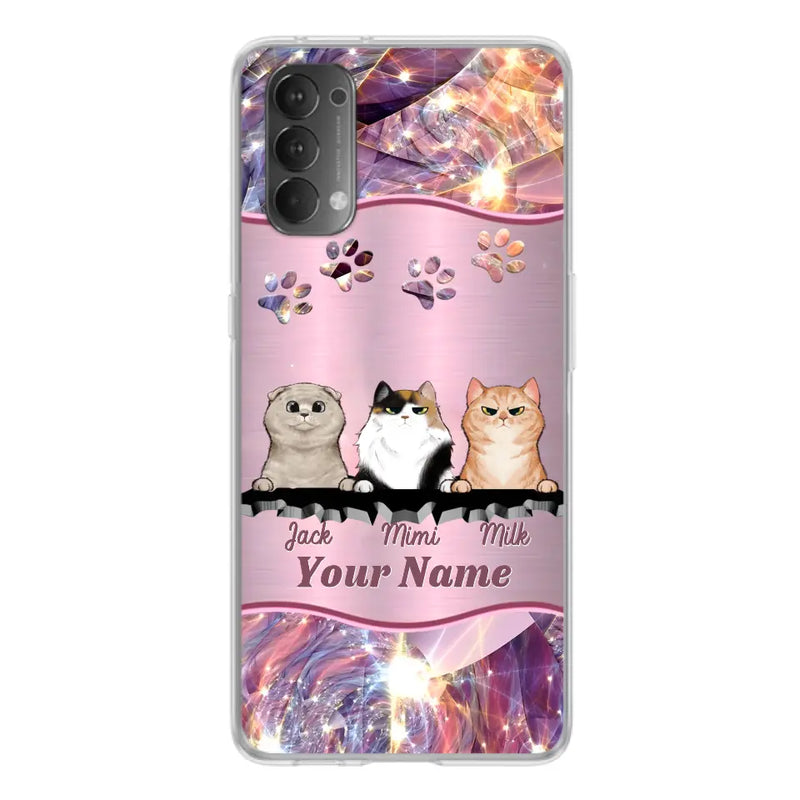 Personalized Cats Phone Case - Gift Idea For Cat Lover - Up to 3  Cats - Cases For Oppo/Xiaomi/Huawei