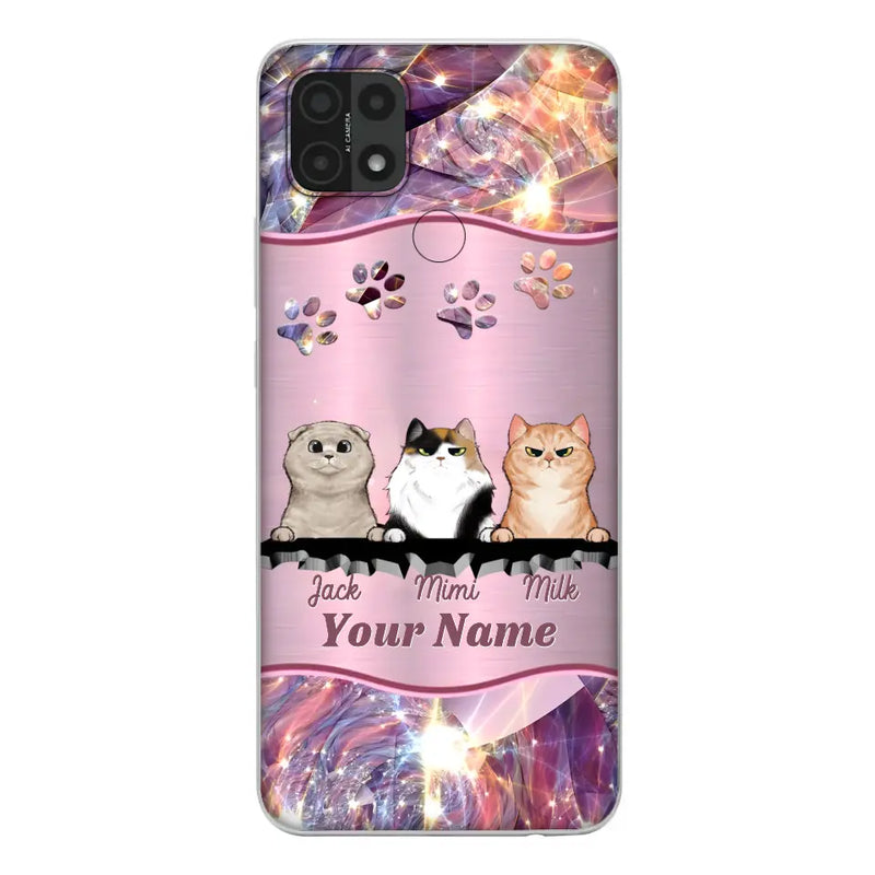 Personalized Cats Phone Case - Gift Idea For Cat Lover - Up to 3  Cats - Cases For Oppo/Xiaomi/Huawei