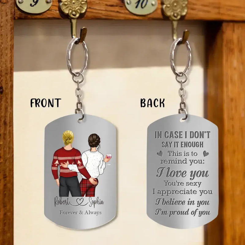 Personalized Couple Aluminum Keychain - Gift Idea For Couple/Valentine's Day - This Is To Remind You