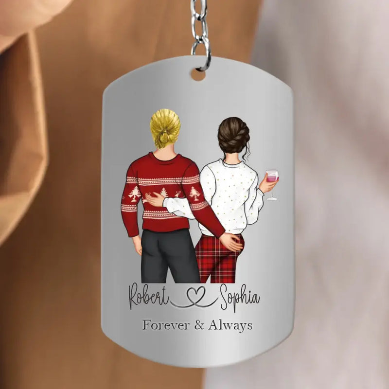 Personalized Couple Aluminum Keychain - Gift Idea For Couple/Valentine's Day - This Is To Remind You