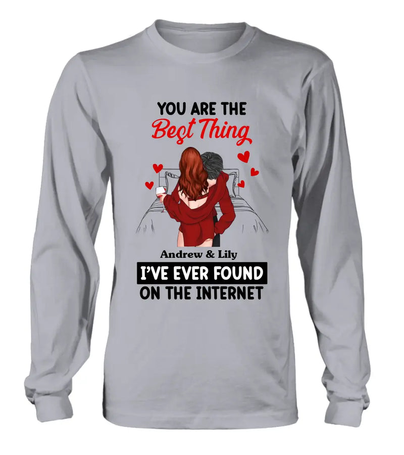 Personalized Couple Shirt/Hoodie - Gift Idea For Husband From Wife/Couple Gift/Valentine's Day - You Are The Best Thing