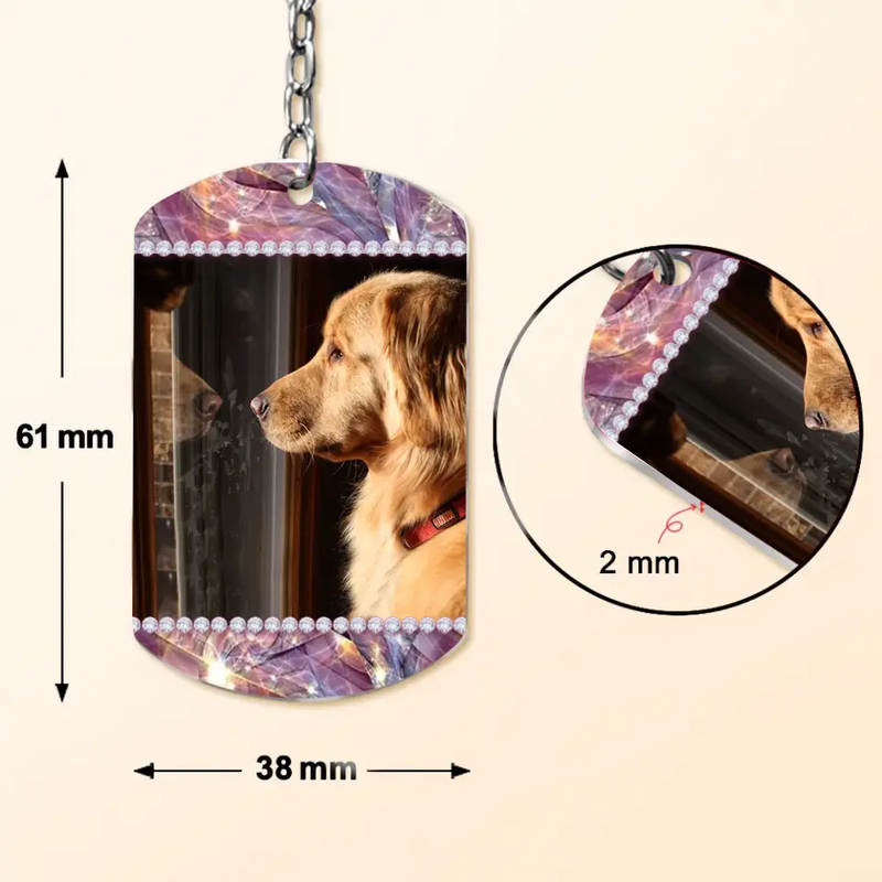 Personalized Pet Aluminum Keychain - Upload Photo - Gift Idea For Dog/Cat Lovers - Don't Drink And Drive