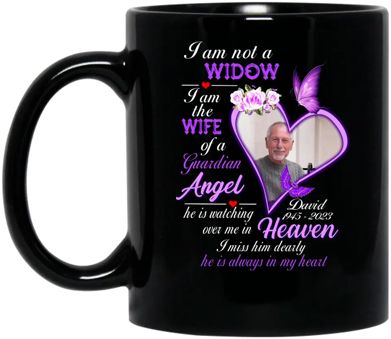 Personalized Memorial Photo Mug - Upload Photo - Memorial Gift Idea For Family - I Am Not A Widow