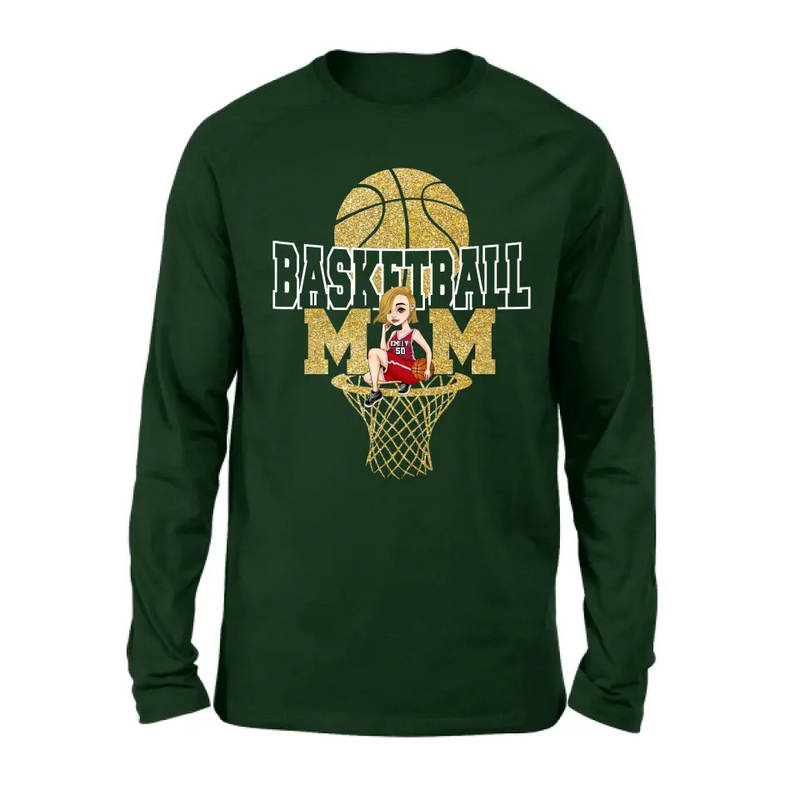Personalized Basketball Mom Shirt/Hoodie - Gift Idea For Mom/Basketball Lover