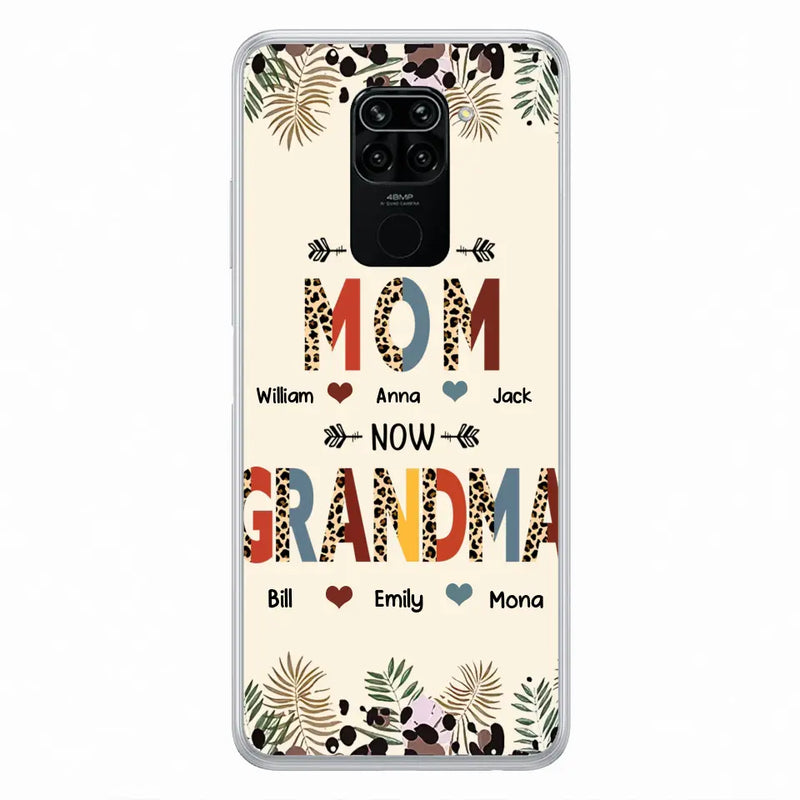 Custom Personalized Grandma Phone Case - Gift Idea For Grandma/Mom/ Mother's Day - Up to 6 Kids And 12 Grandkids - First Mom Now Grandma - Case For Oppo/Xiaomi/Huawei