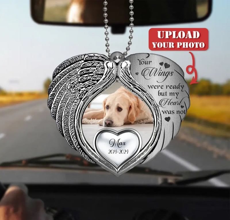 Personalized Memorial Heart Aluminum Ornament - Memorial Gift Idea For Family Member - Upload Photo - The Moment Your Heart Stopped Mine Changed Forever
