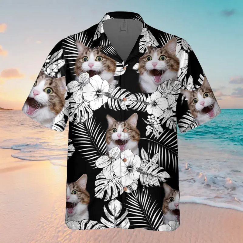 Personalized Pet Photo Hawaiian Shirt - Gift Idea For Dog/Cat/Pet Owner