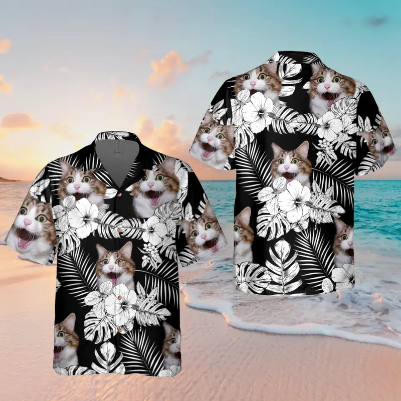 Personalized Pet Photo Hawaiian Shirt - Gift Idea For Dog/Cat/Pet Owner