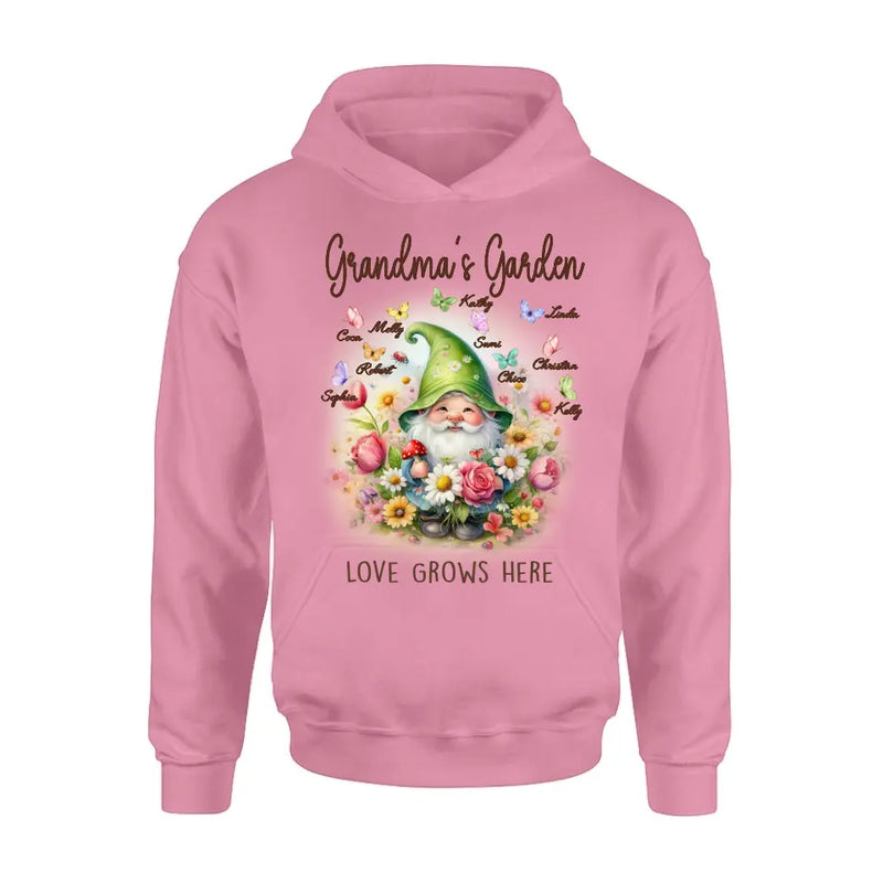 Personalized Grandma's Garden Shirt/Hoodie - Mother's Day Gift Idea For Grandma/Mother - Grandma's Garden