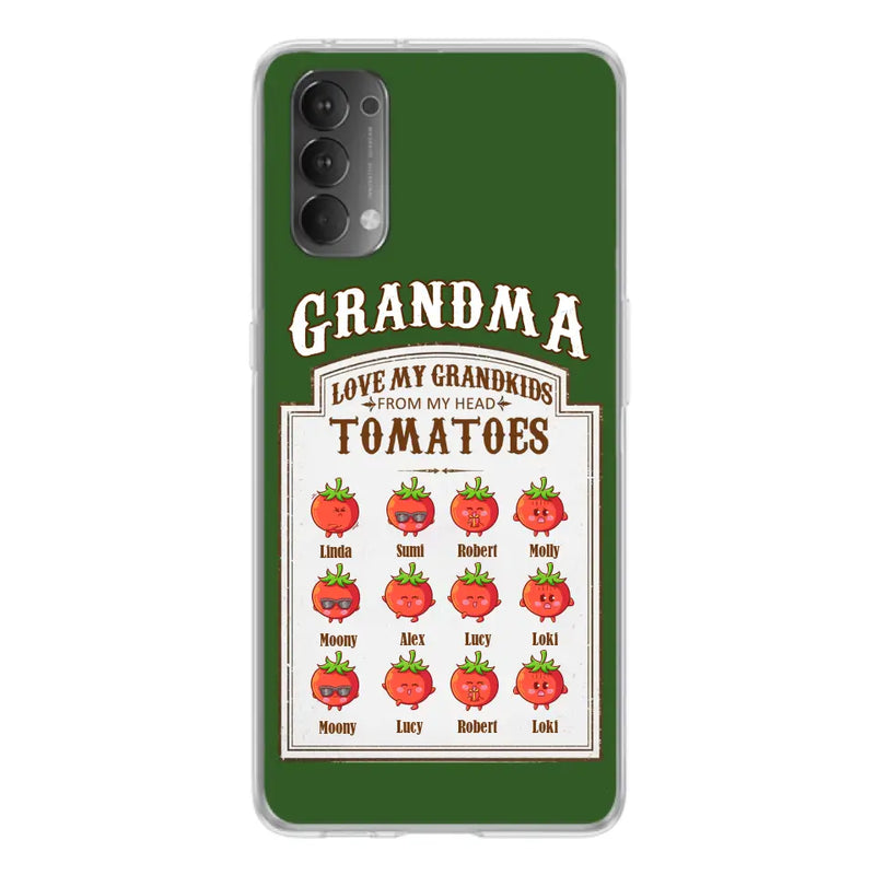 Personalized Grandma Tomatoes Phone Case - Gift Idea For Mother's Day/Grandma - Up to 12 Tomatoes - Case For Oppo/Xiaomi/Huawei