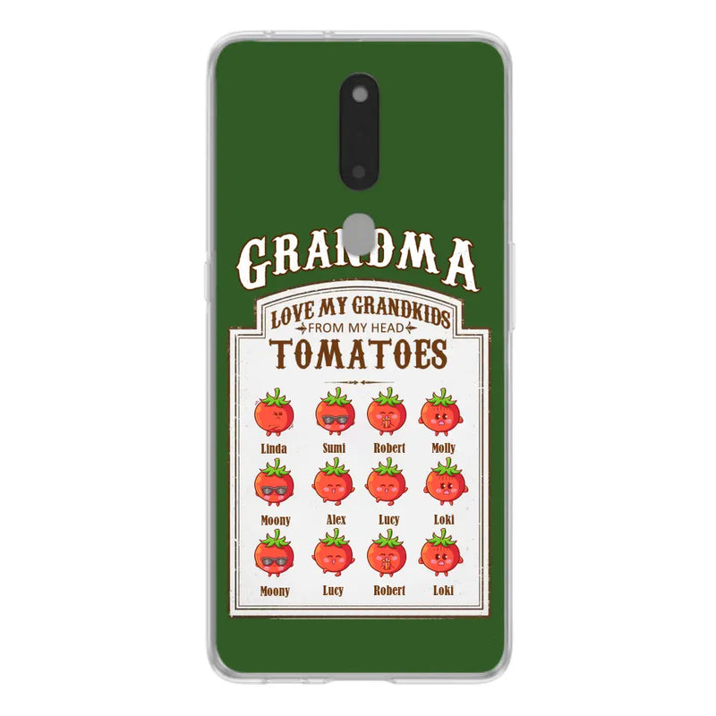 Personalized Grandma Tomatoes Phone Case - Gift Idea For Mother's Day/Grandma - Up to 12 Tomatoes - Case For Oppo/Xiaomi/Huawei