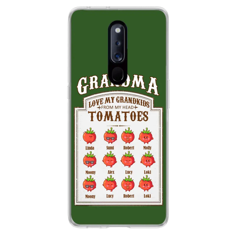 Personalized Grandma Tomatoes Phone Case - Gift Idea For Mother's Day/Grandma - Up to 12 Tomatoes - Case For Oppo/Xiaomi/Huawei