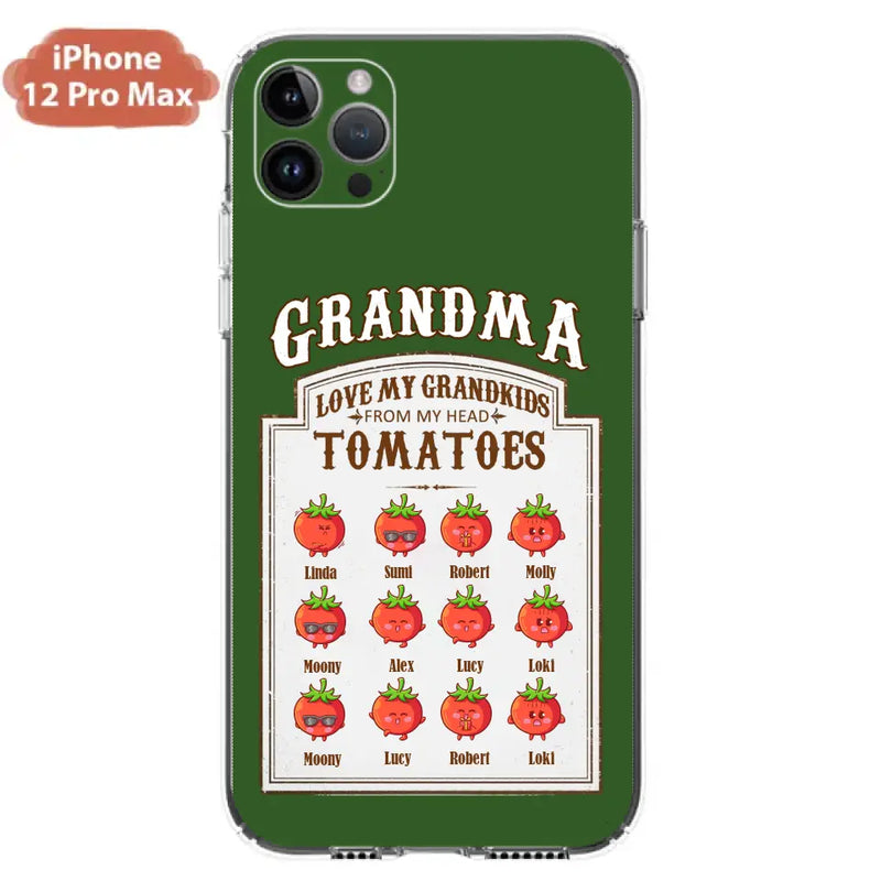 Personalized Grandma Tomatoes Phone Case - Gift Idea For Mother's Day/Grandma - Up to 12 Tomatoes - Case For iPhone/Samsung