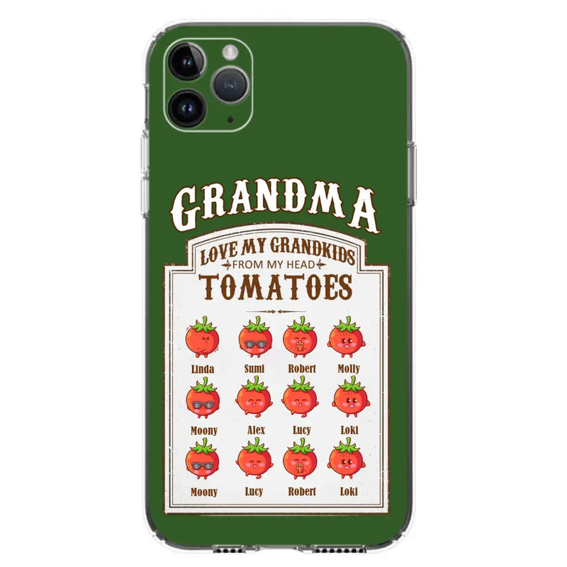 Personalized Grandma Tomatoes Phone Case - Gift Idea For Mother's Day/Grandma - Up to 12 Tomatoes - Case For iPhone/Samsung