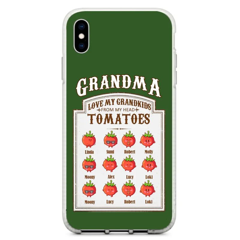 Personalized Grandma Tomatoes Phone Case - Gift Idea For Mother's Day/Grandma - Up to 12 Tomatoes - Case For iPhone/Samsung