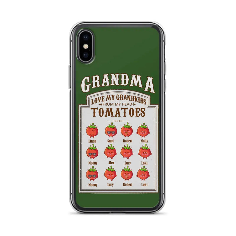 Personalized Grandma Tomatoes Phone Case - Gift Idea For Mother's Day/Grandma - Up to 12 Tomatoes - Case For iPhone/Samsung
