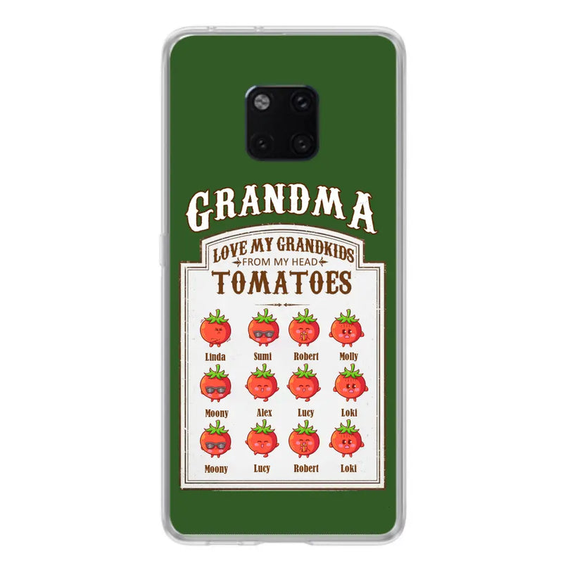 Personalized Grandma Tomatoes Phone Case - Gift Idea For Mother's Day/Grandma - Up to 12 Tomatoes - Case For Oppo/Xiaomi/Huawei