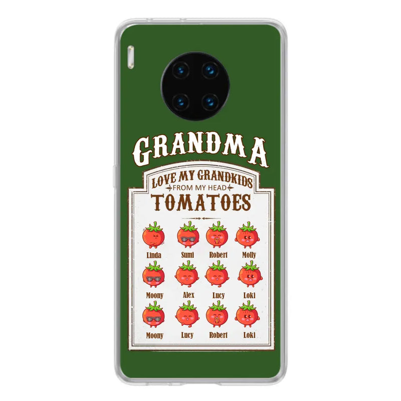 Personalized Grandma Tomatoes Phone Case - Gift Idea For Mother's Day/Grandma - Up to 12 Tomatoes - Case For Oppo/Xiaomi/Huawei