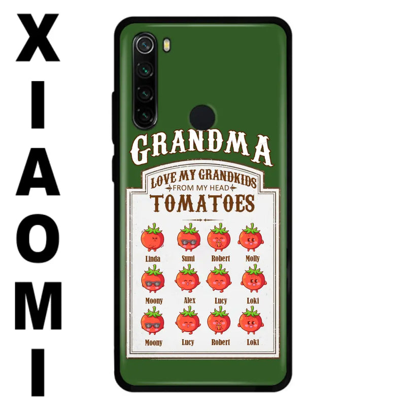 Personalized Grandma Tomatoes Phone Case - Gift Idea For Mother's Day/Grandma - Up to 12 Tomatoes - Case For Oppo/Xiaomi/Huawei