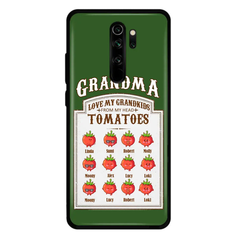 Personalized Grandma Tomatoes Phone Case - Gift Idea For Mother's Day/Grandma - Up to 12 Tomatoes - Case For Oppo/Xiaomi/Huawei