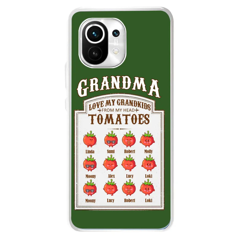 Personalized Grandma Tomatoes Phone Case - Gift Idea For Mother's Day/Grandma - Up to 12 Tomatoes - Case For Oppo/Xiaomi/Huawei