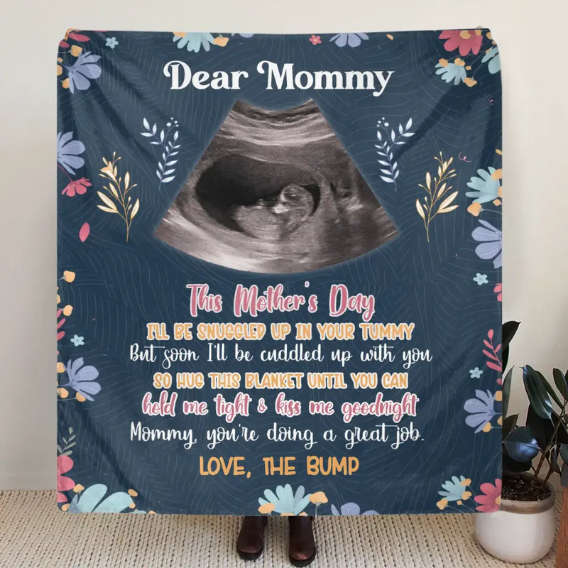 Personalized Dear Mommy Quilt/Fleece Throw Blanket - Gift Idea For Mother's Day - You're Doing A Great Job