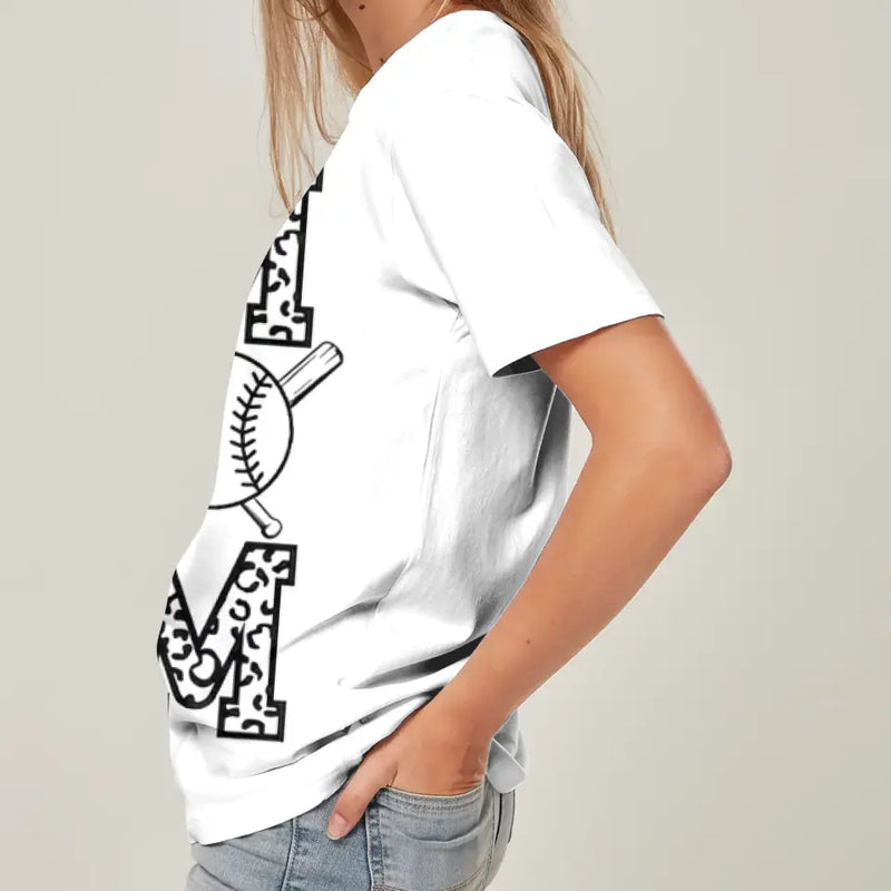 Personalized Baseball Mom AOP T-Shirt - Mother's Day Gift Idea for Mom