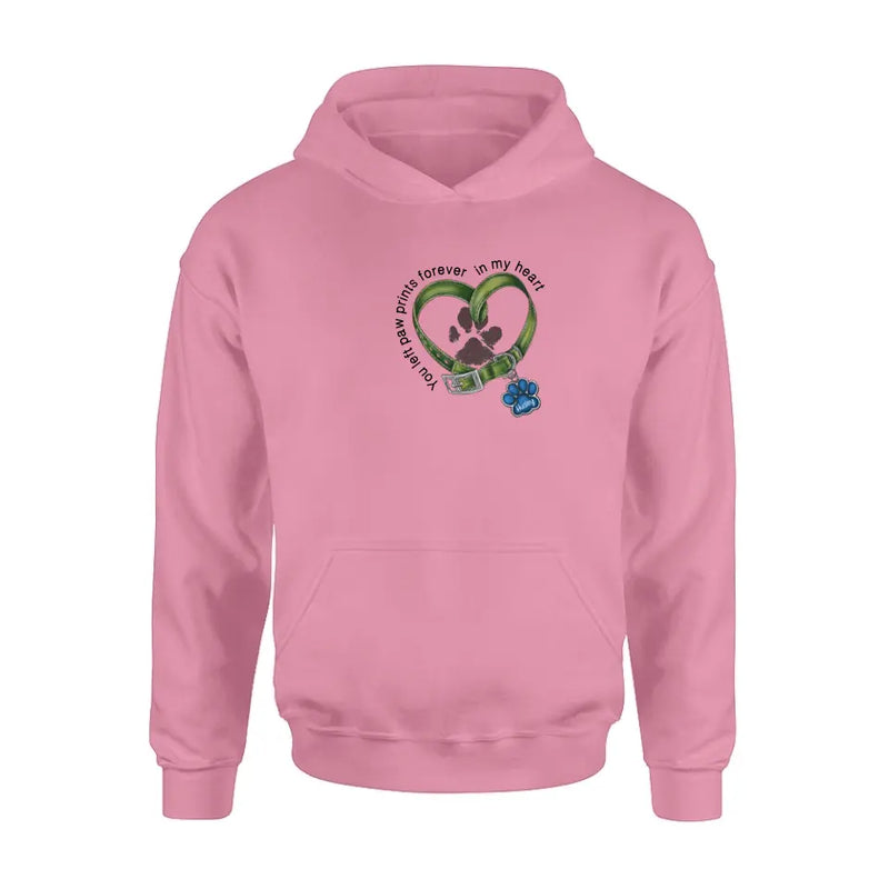Personalized Dog Shirt/Hoodie - Gift Idea For Dog Lover/Mother's Day/Father's Day - You Left Paw Prints Forever In My Heart