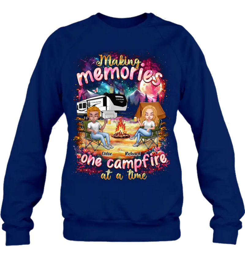 Personalized Camping Shirt/Hoodie - Camping Lovers Gift Idea - Making Memories One Campfire At A Time