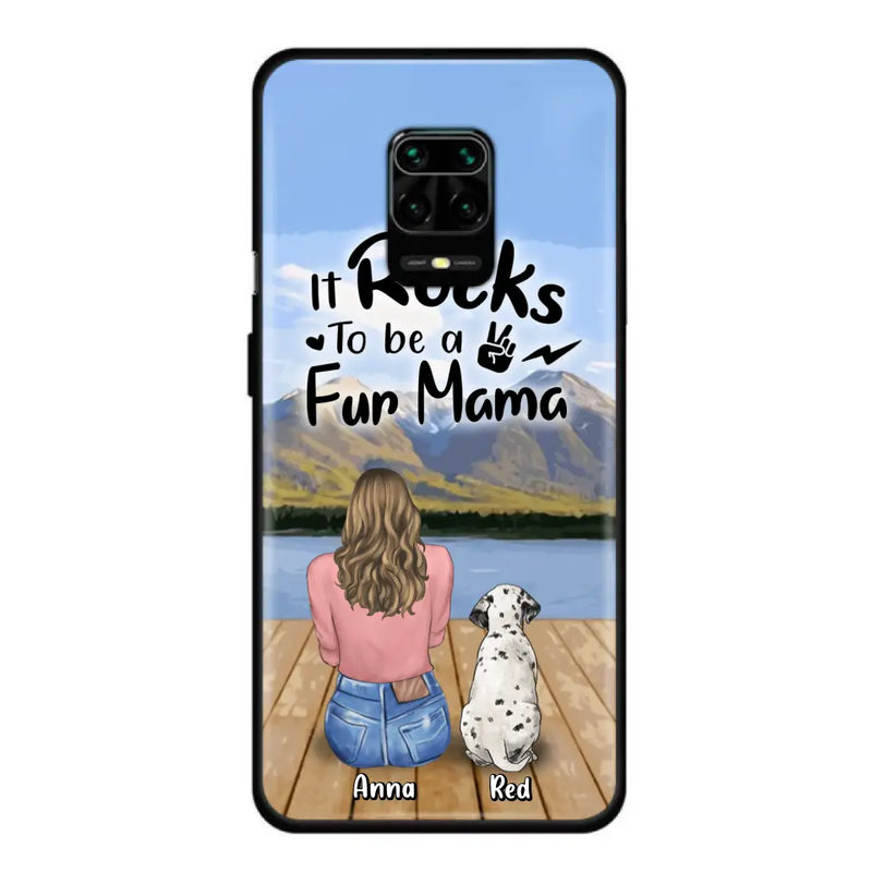 Personalized Pet Mom/Pet Dad Phone Case - Gifts For Pet Lovers With Up to 4 Dogs/Cats/Rabbits - It Rocks To Be A Fur Mama - Case For Xiaomi/Oppo/Huawei