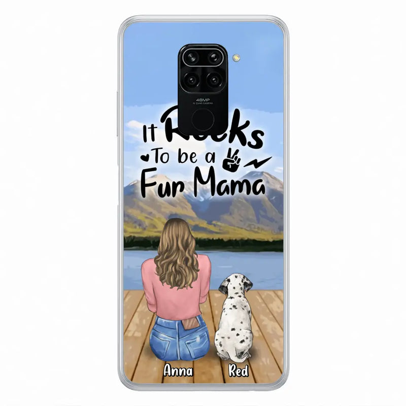 Personalized Pet Mom/Pet Dad Phone Case - Gifts For Pet Lovers With Up to 4 Dogs/Cats/Rabbits - It Rocks To Be A Fur Mama - Case For Xiaomi/Oppo/Huawei