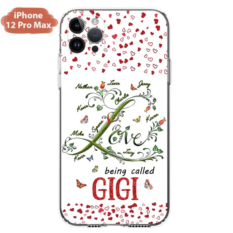 Personalized Grandma Phone Case - Up to 10 Kids - Mother's Day Gift Idea For Grandma - Love Being Called Grandma