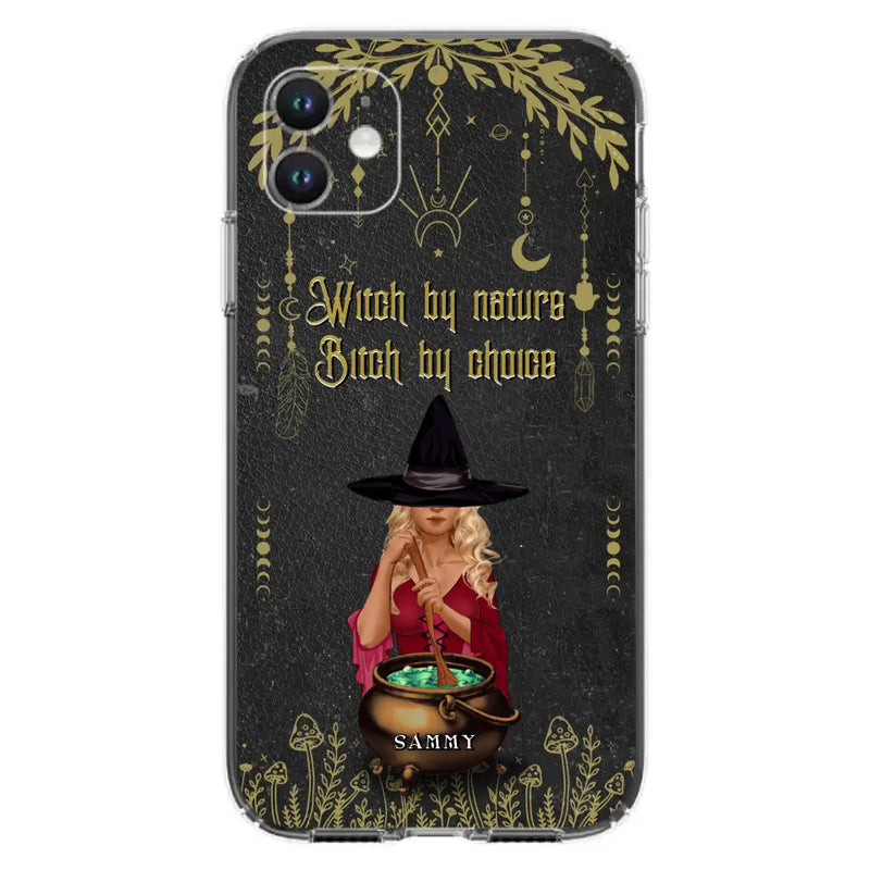 Custom Personalized Witch Phone Case - Gift Idea For Friends/Sisters/Wicca Decor/Pagan Decor - In My Kitchen Filled With Care I Welcome Water Earth Fire Air - Case for iPhone/Samsung