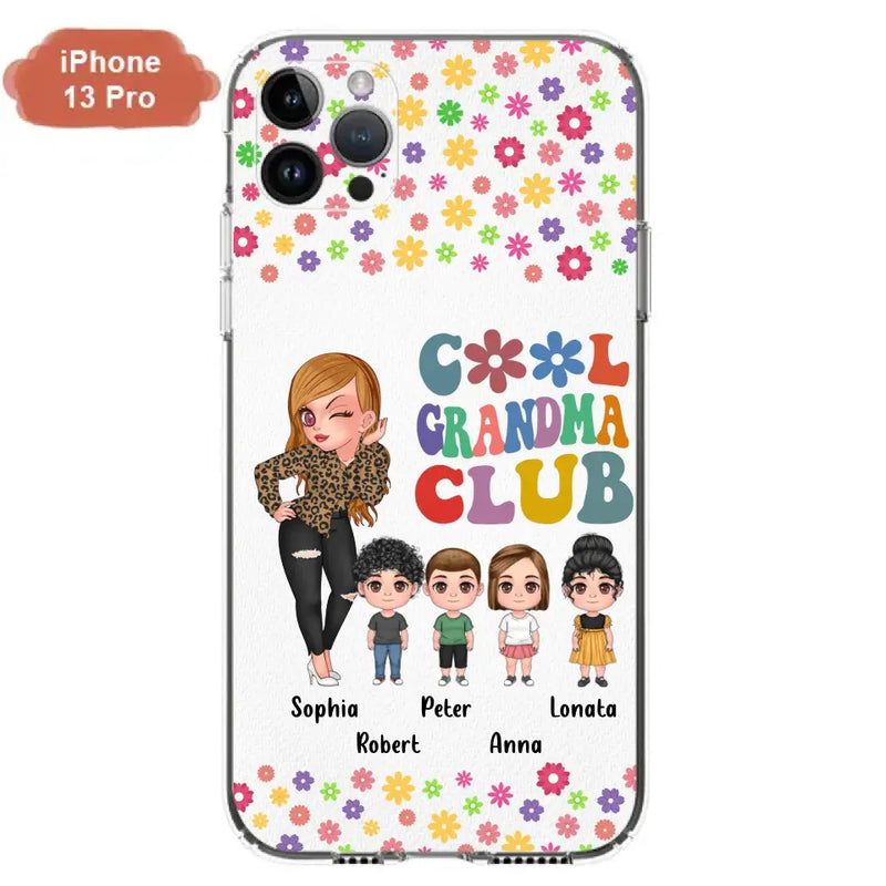 Personalized Cool Grandma Phone Case - Gift Idea For Grandma - Up to 4 Kids - Cases For iPhone/Samsung