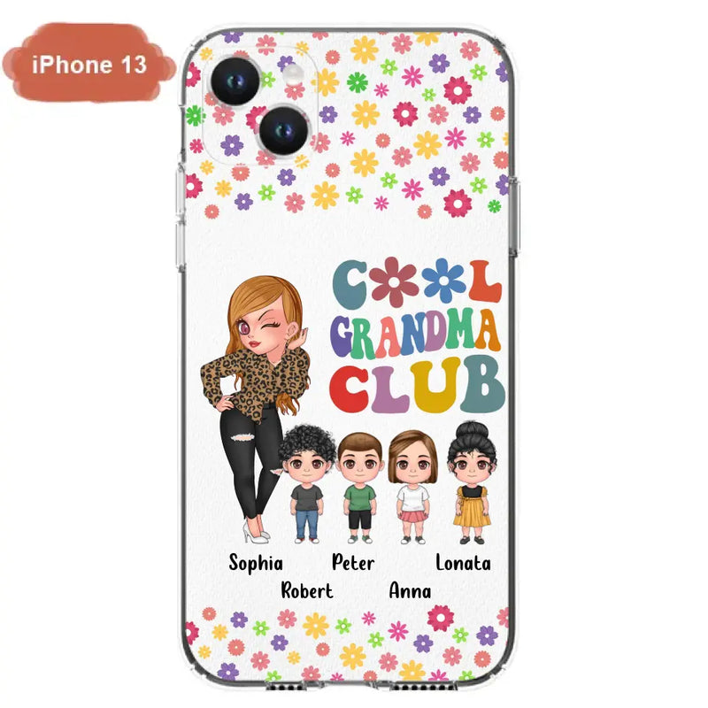Personalized Cool Grandma Phone Case - Gift Idea For Grandma - Up to 4 Kids - Cases For iPhone/Samsung