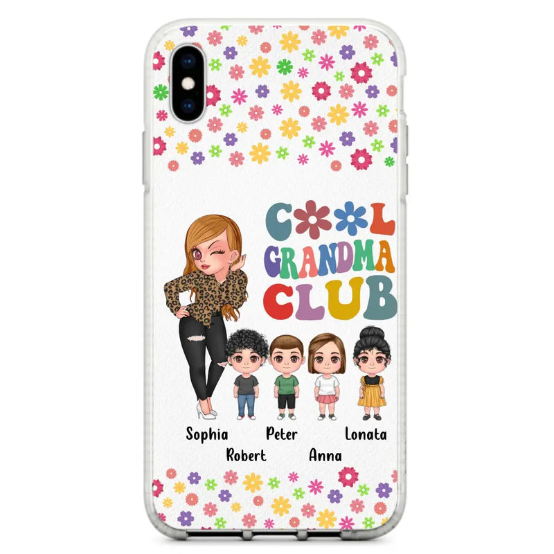 Personalized Cool Grandma Phone Case - Gift Idea For Grandma - Up to 4 Kids - Cases For iPhone/Samsung