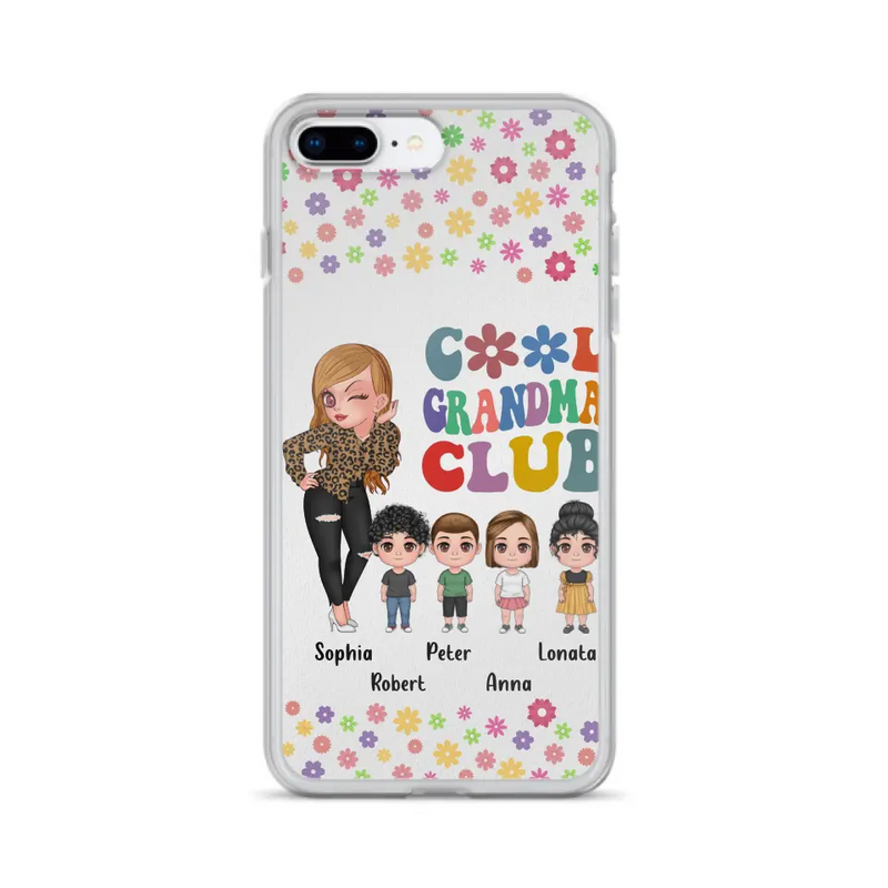 Personalized Cool Grandma Phone Case - Gift Idea For Grandma - Up to 4 Kids - Cases For iPhone/Samsung