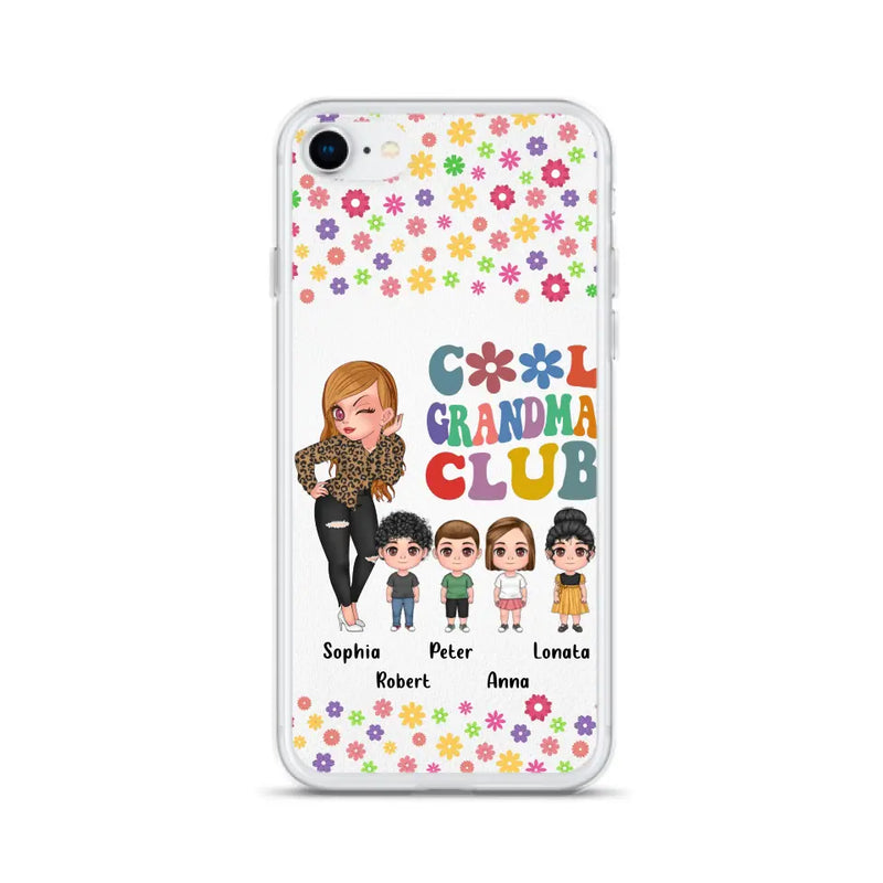 Personalized Cool Grandma Phone Case - Gift Idea For Grandma - Up to 4 Kids - Cases For iPhone/Samsung