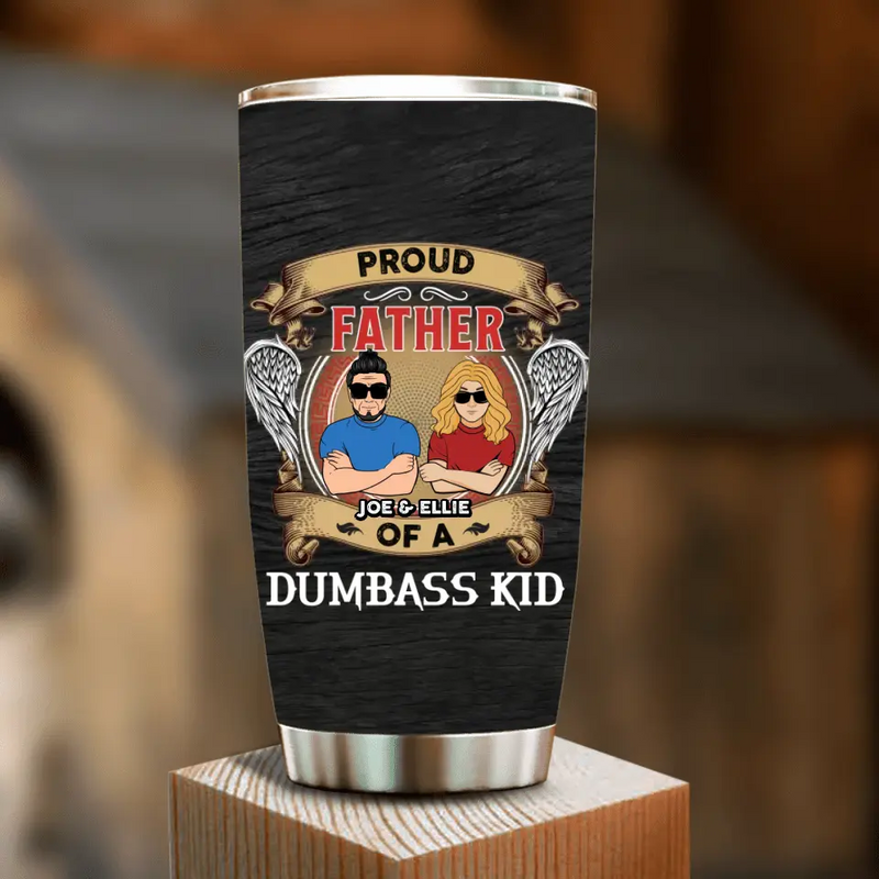 Personalized Dad/Mom And Daughter/Son Tumbler - Gift Idea For Father's Day/Mother's Day From Daughter/Son