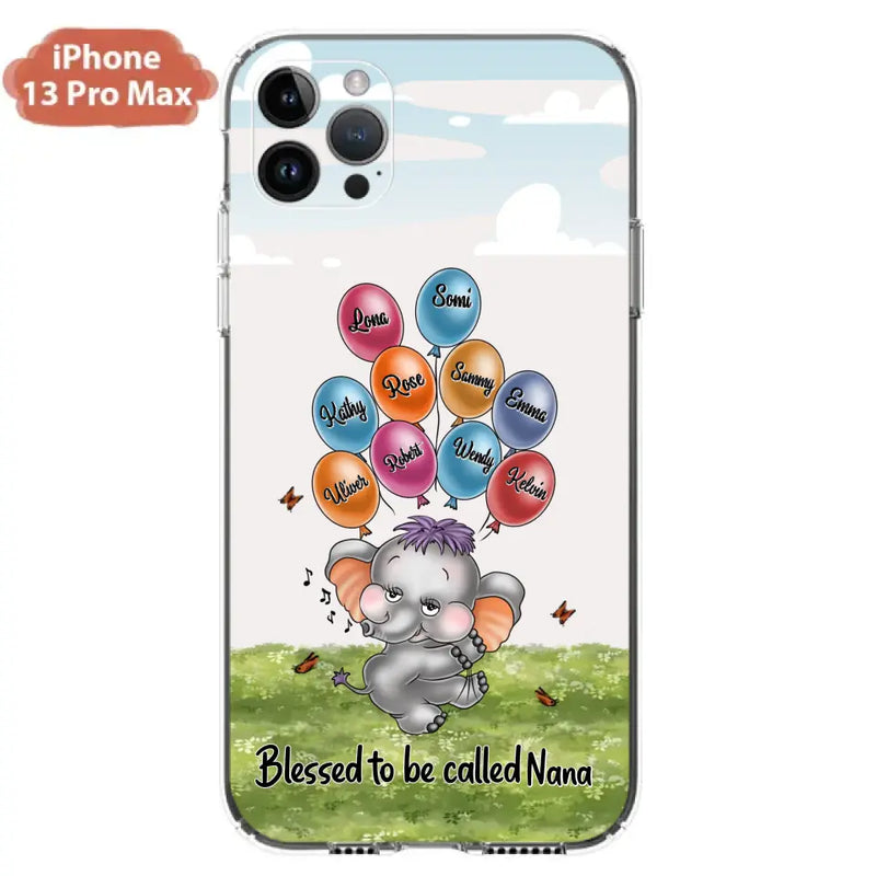 Personalized Grandma Phone Case - Up to 10 Kids - Gift Idea for Grandma/Mother's Day - Blessed To Be Called Nana