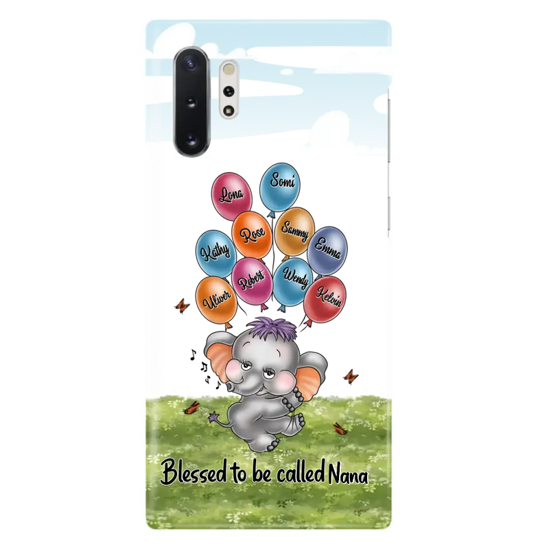 Personalized Grandma Phone Case - Up to 10 Kids - Gift Idea for Grandma/Mother's Day - Blessed To Be Called Nana