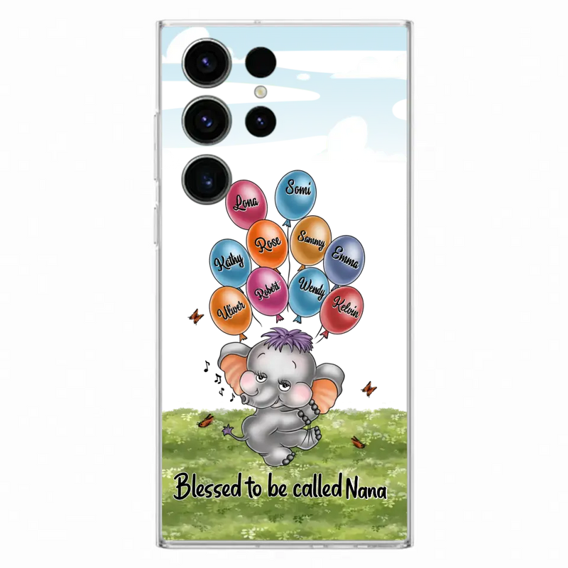 Personalized Grandma Phone Case - Up to 10 Kids - Gift Idea for Grandma/Mother's Day - Blessed To Be Called Nana