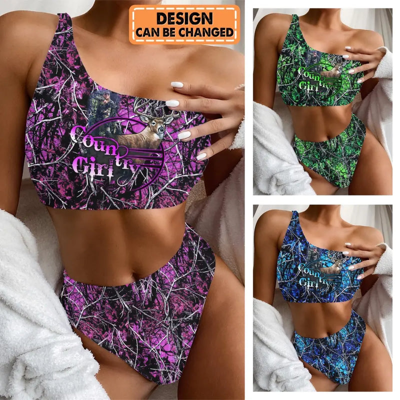 Personalized Country Girl Bikini Set - Gift Idea for Besties/Friends/Girl Friends
